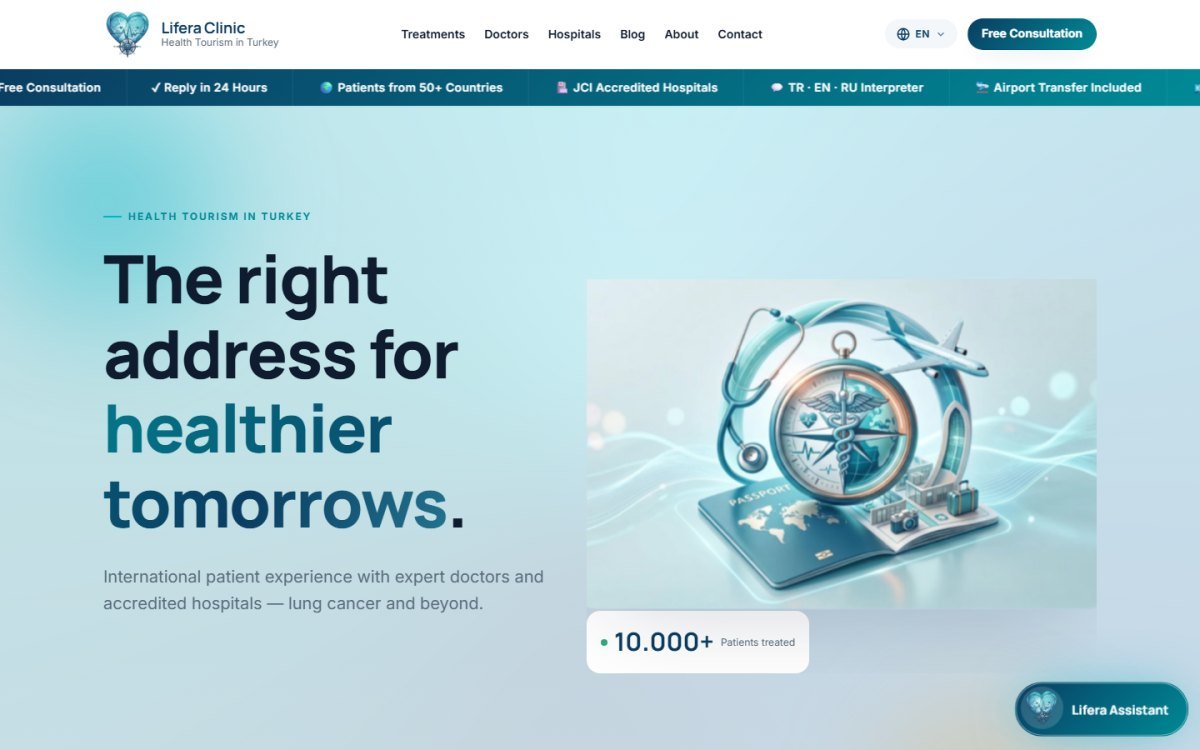 Lifera Clinic — Çok Dilli Sağlık Turizmi Platformu